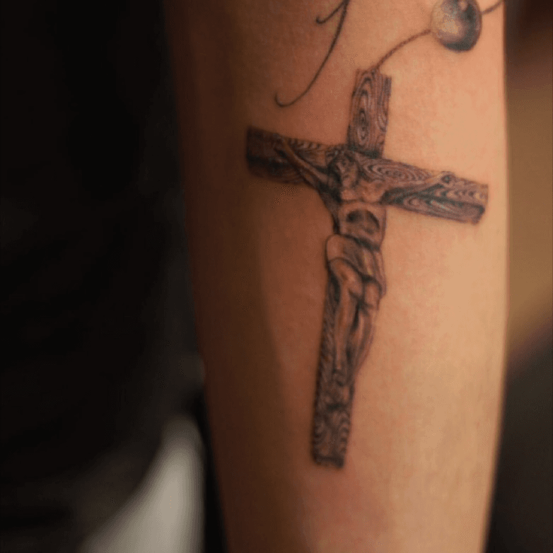 small jesus on cross tattoo｜TikTok Search