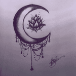 @megandreamtattoo I found this beautiful cresent moon chandelier online. I want this on my back with a star, to represent loving my son to the moon and back, instead of the mandala. ❤️