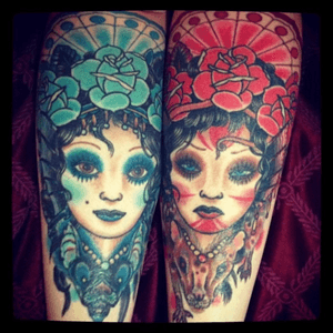My sister calves both done by #SeanJackson at #TattooMagic in Melbourne.