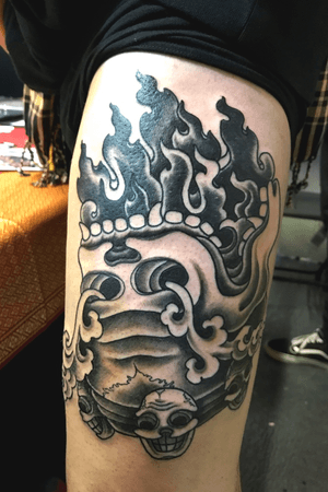 One from the London Convention #tibetantattoo #kapala 