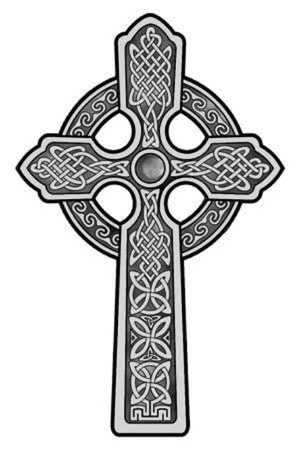 Celtic cross for left shoulder
