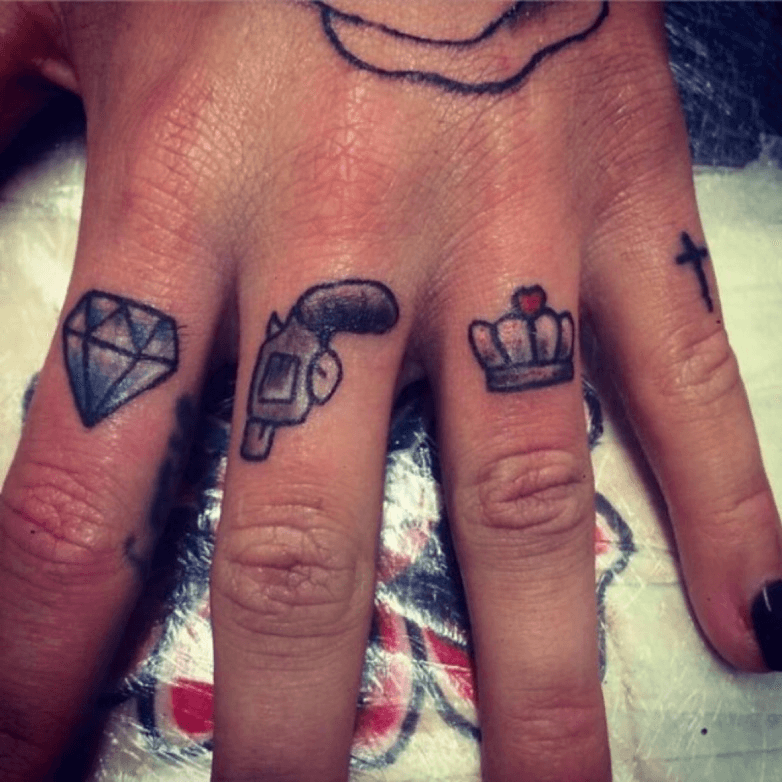 Finger crown tattoo  Instagram
