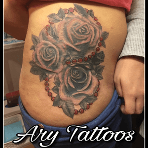 Cover de rosas 🌹 Ary Tattoos
