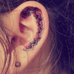 #innerear #ear #dots #red #black #pattern #welove 