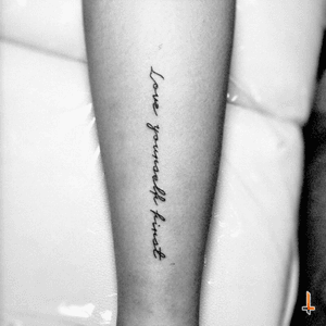 Nº291#tattoo #tatuaje #ink #inked #lovequote #quotetattoo #loveyourself #loveyourselffirst #bylazlodasilva