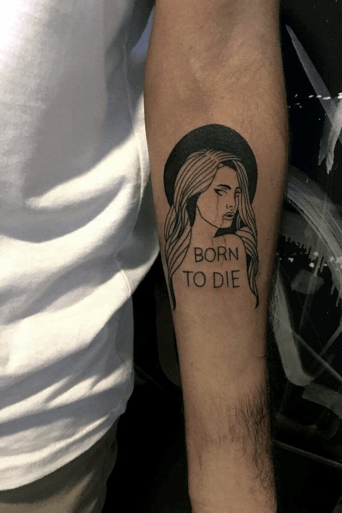 Tattoo uploaded by Thais Lima  Cause you and I We were born to die    Tattoodo