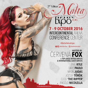 Malta Tattoo Expo - 7-9 October 2016. Hosted by @CervenaFox