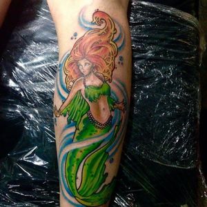 Done by Bruno Souza Bob #mermaid #sereia #lovetattoobrasil #maricotacolorida 