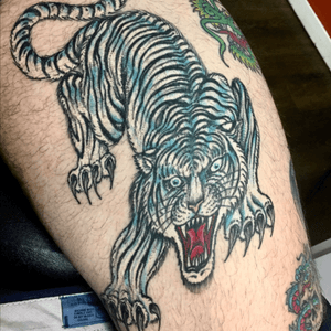 Tiger Tattoo done by Richie Montgomery 2017 