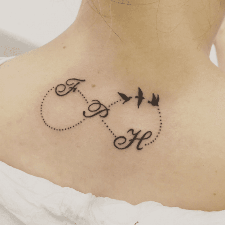 Love Infinity Symbol Temporary Tattoo Set of 3  Small Tattoos