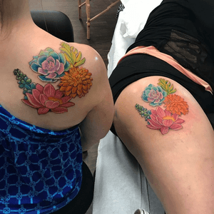 Matching tattoos by Beth Kennedy