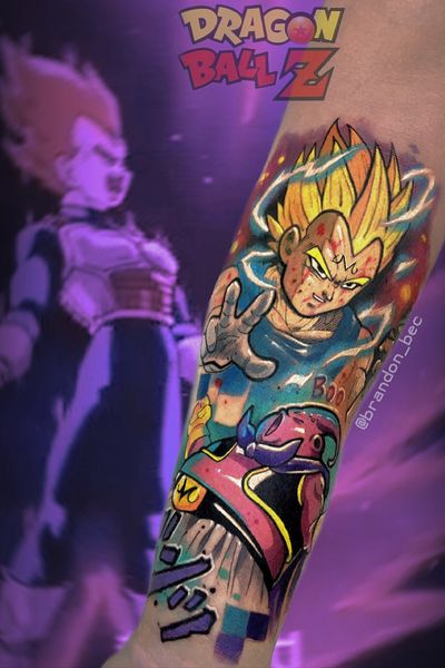 Tattoo- Majin Vegeta  Tatuagem, Tatuagens, Tatuagem nerd