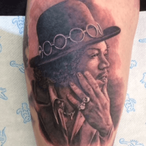 Jimi Hendrix Finished! https://www.facebook.com/TattoosandartbyJarrad #jimihendrix #thejimihendrixexperience  #inkedgirl #tattooedprincess #inked4life #mybloodcolourisink #27club