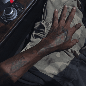 Left arm and hand tatoo