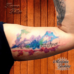 Watercolor tattoo #tattoo #marianagroning #karmatattoo #cdmx #MexicoCity #watercolor #watercolortattoo #watercolortattooartist 
