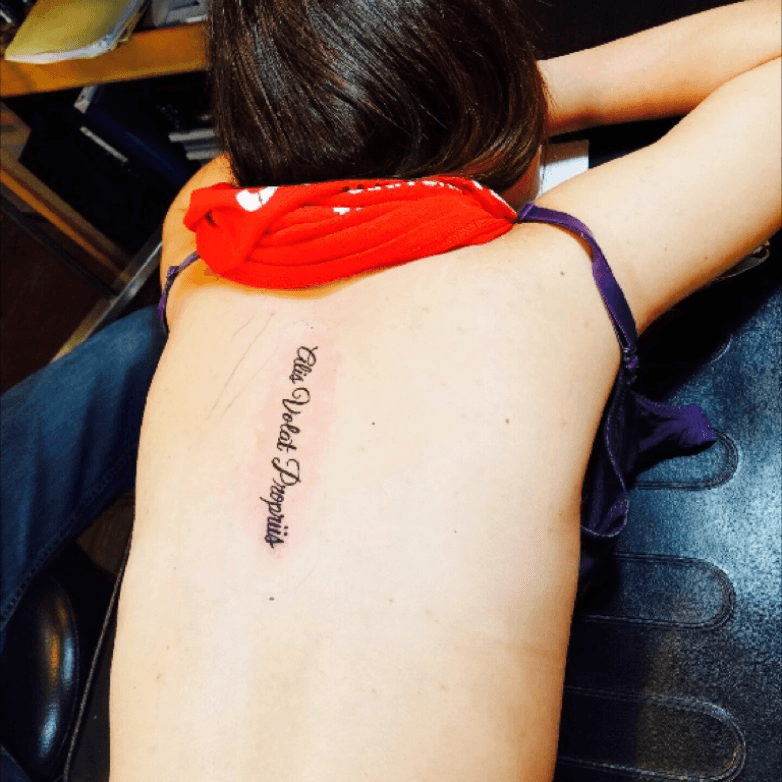 Alis volat propriis tattoo  She flies by her own wings  Tattoo quotes for  women Wrist tattoos quotes Latin quote tattoos