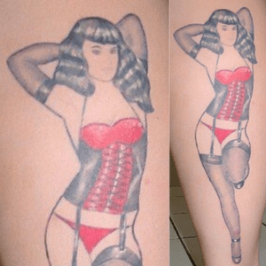 Number 5. Bettie Page - unfinished. Topaz (formerly Skintastic)