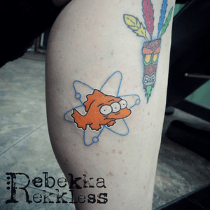 Blinky on me, by me, Rebekka Rekkless. #simpsons #blinky #cartoon #rebekkarekkless 