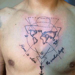 #compasstattoo #map #homeiswheretheanchordrops