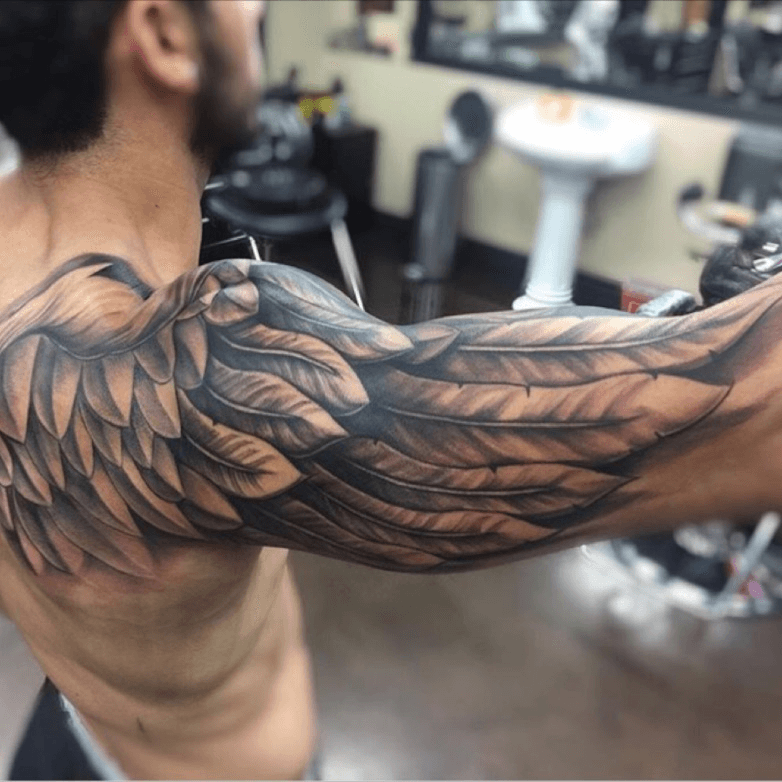 Discover more than 77 wing hand tattoo best  thtantai2