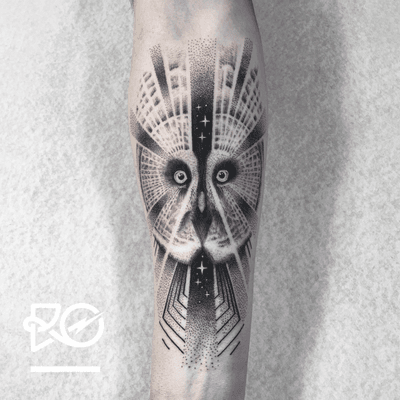 By RO. Robert Pavez • Majestic Owl • Studio Nice Tattoo • Stockholm - Sweden 2017 • Please! Don't copy® • #engraving #dotwork #etching #dot #linework #geometric #ro #blackwork #blackworktattoo #blackandgrey #black #tattoo 