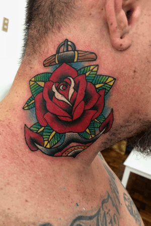 Trad by @pablotobias_art #traditional #traditionaltattoo #traditionalrose 