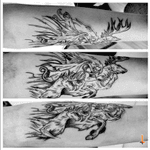 Nº260 #tattoo #tatuaje #ink #inked #blacktattoo #deer #deertattoo #eternalink #cheyenne #hawkpen #bylazlodasilva Based on Solwhite's art
