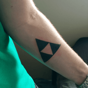 Black Triforce, my very first tattoo ☺️