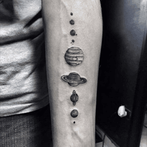Solar System tattoo 