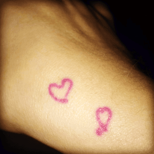 My kids drew #hearts and i got them tattoo