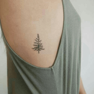 The photo is not mine #pine #minimal #black #tree #nature #tattoo #pretty 