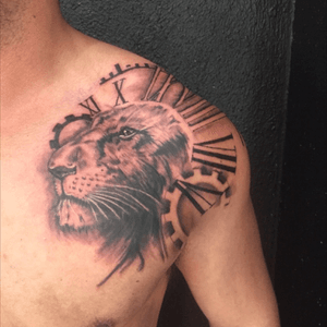 #chesttattoo #tattoolife #Tattoodo #lion #liontattoo #balckandgreytattoo #realism #realistictattoo #lionface #meaningful #chestpiece #tattoo #tattoolife #inked 