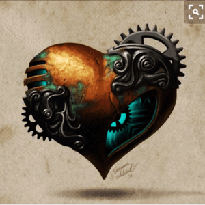 I would love some sort of clockwork heart in my sleeve, but i want it to be a realistic heart. 