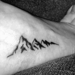 Mountain tattoo for living in the rocky mountains for 5 years 🤙🏻 