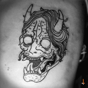 No.59 Japanese Demon #tattoo #ribtattoo #hannya #mask #japanese #demon #nohtheater #prajna #hannyabo #bylazlodasilva Designed by Artoo
