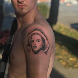 Judy Garland portrair! #portraittattoo #judygarland #tattoooftheday #Tattoodo 