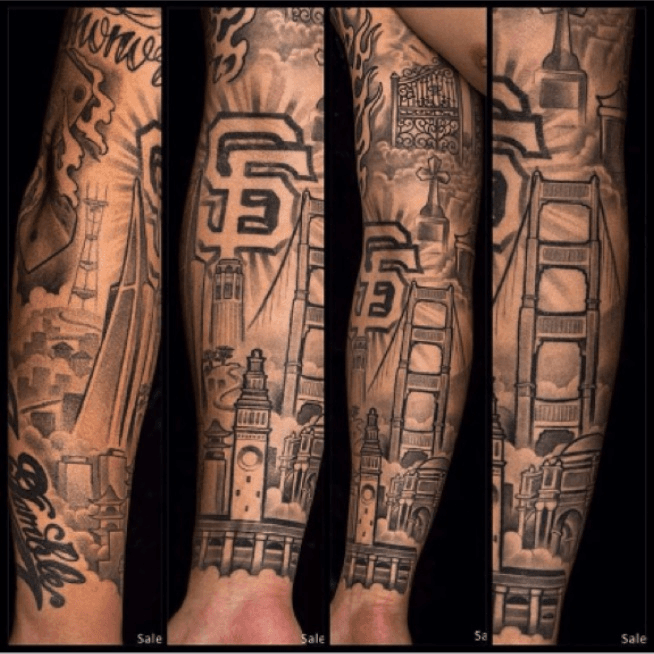 My tattooSF Giants For Life 3  Tattoos for women Tattoo designs men  Inspirational tattoos