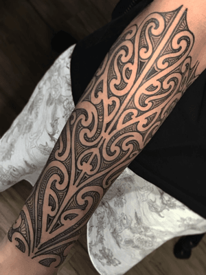 Freehand inspired by Maori tattoo