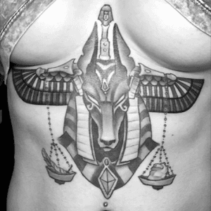 wings added, finished piece 💪🏼#healing #anubis #egyptian #god