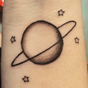 My family tribute tattoo #saturn #space #family 