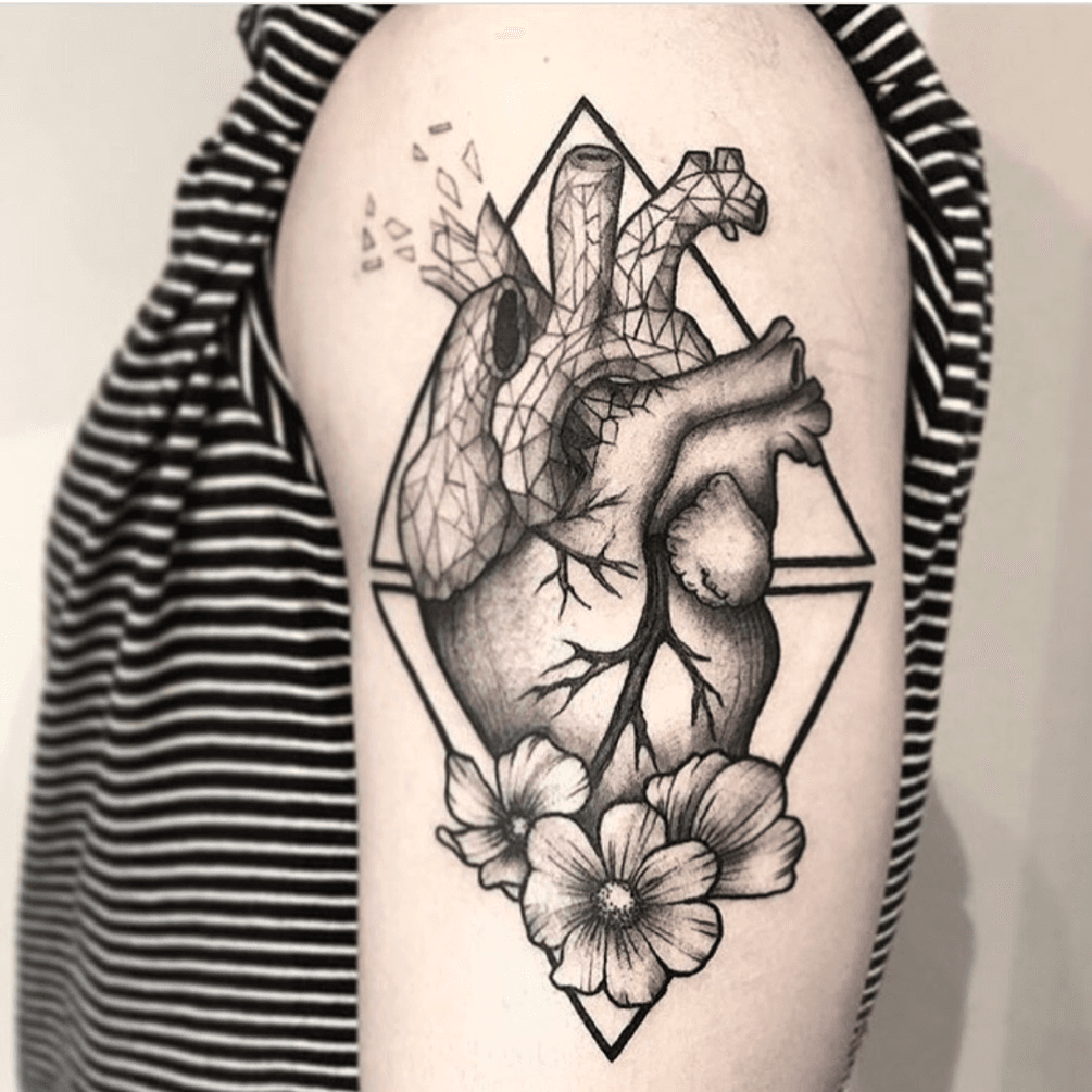 Sadie Gabriella Shattered Heart by Sadie Gabriella: TattooNOW