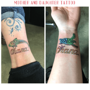 Mine and my daughters mother daughter tattoo! Mine is on my ankle and my daughter got her wrist. 