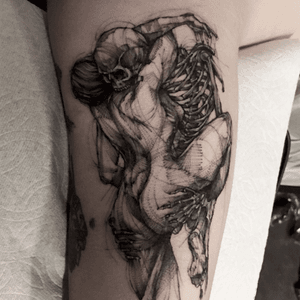 skeleton 💕 instagram: bk_tattooer