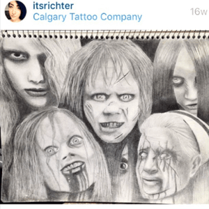Did this when i furst started apprenticing #mechanical #pencildrawing #dark #evil #evildead #exorcist #thegrudge #thering #silenthill #karencooper #blackandgrey #tattooapprentice #drawing #realistic 