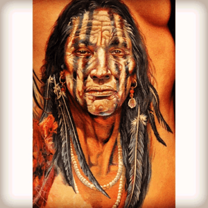 Insane Native American portrait❧