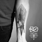 By RO. Robert Pavez • Swallow I - against the wind • #engraving #dotwork #etching #dot #linework #geometric #ro #blackwork #blackworktattoo #blackandgrey #black #tattoo #swallowtattoo 