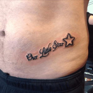 My husband's tattoo for our litte baby ⭐️😢