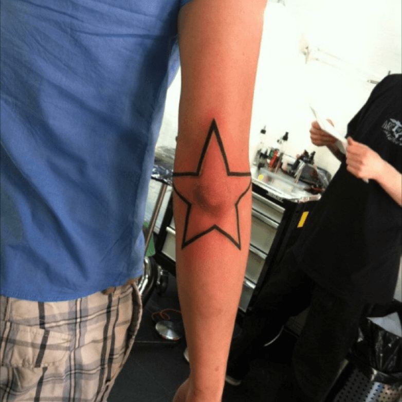 Elbow Tattoos  Elbow tattoos Half sleeve tattoos designs Elbow star  tattoo