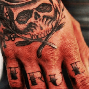#Handtattoo#hand#skull 