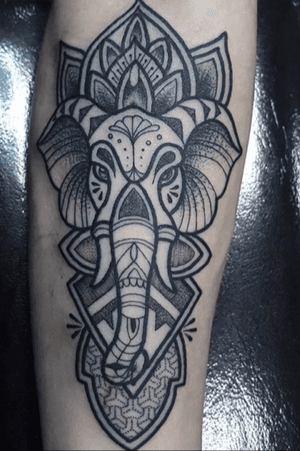 Stylized elephant done by Jef 